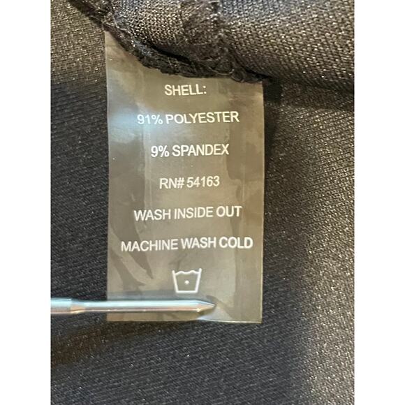 Calvin Klein Black Sheath Dress NWT Studded Choker V-Neck Scuba Knit Sz 8 Party - Picture 8 of 10